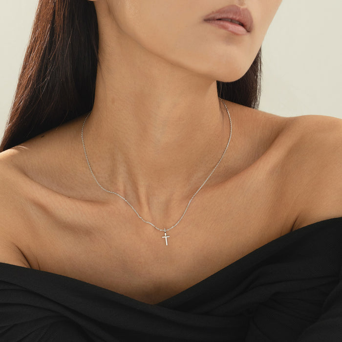 Marielle Mini Cross Necklace