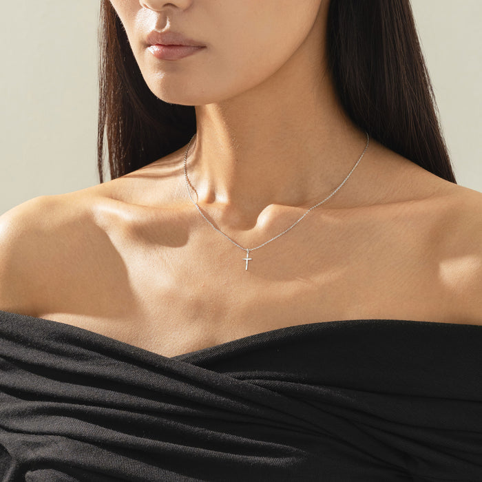 Marielle Mini Cross Necklace