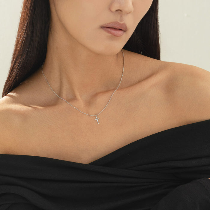 Marielle Mini Cross Necklace