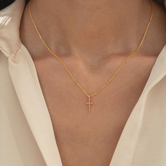 Marielle Mini Cross Necklace