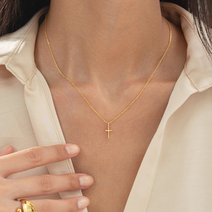 Marielle Mini Cross Necklace