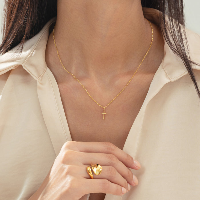 Marielle Mini Cross Necklace