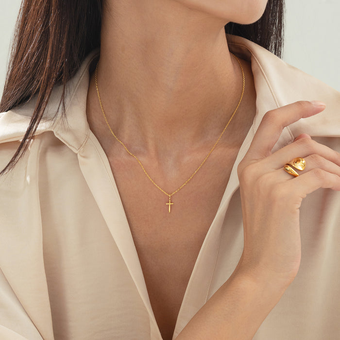 Marielle Mini Cross Necklace