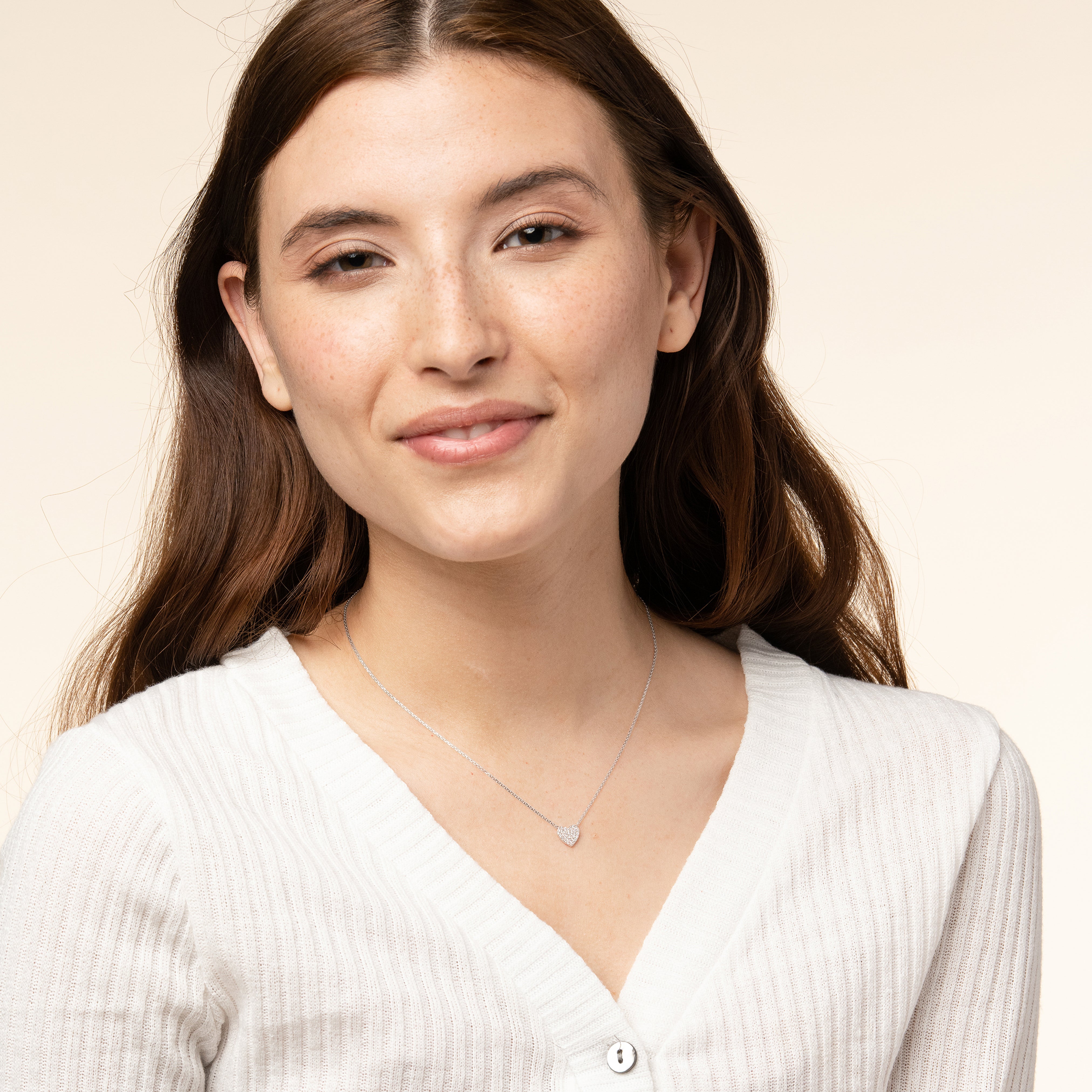 Crystal Heart Necklace – Bearfruit Jewelry Crystal Heart Necklace – Bearfruit Jewelry