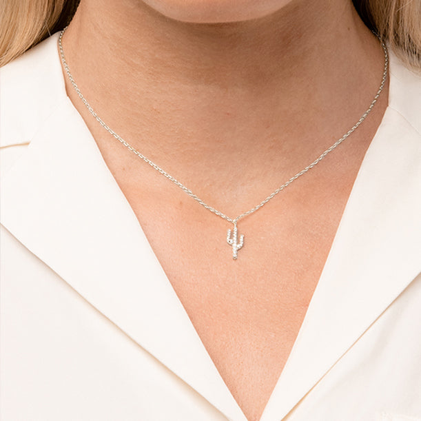 Crystal Cactus Necklace