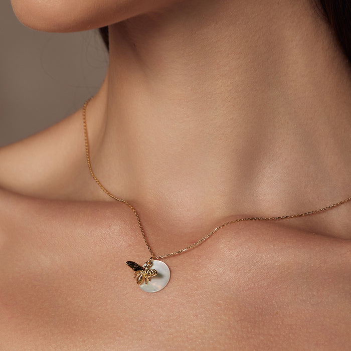 Bee Pearl Necklace