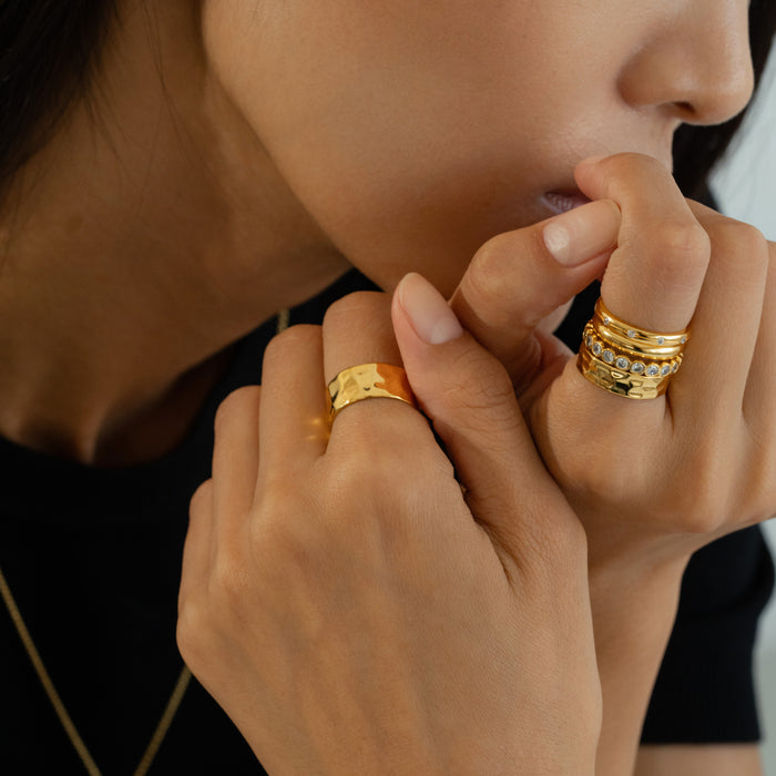 Sleek and Chic Ring Set