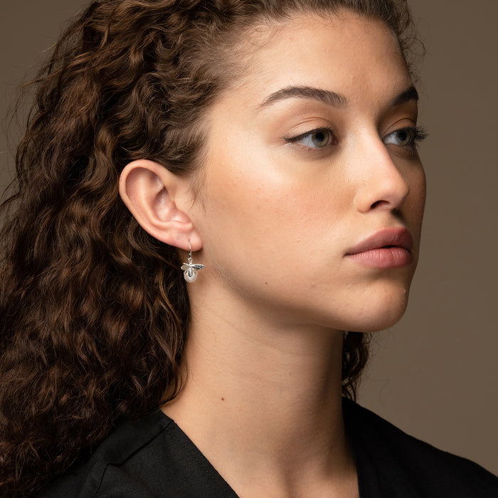 Bee Pearl Earrings