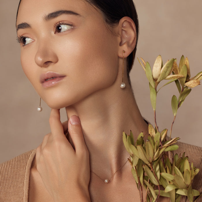 Abby Pearl Necklace & Earrings Set