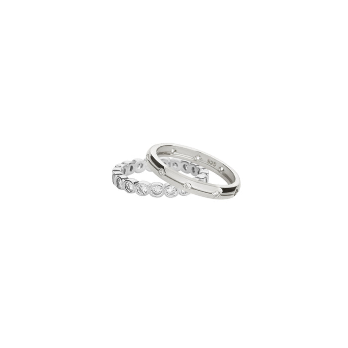 Shining Elegance Ring Duo Set