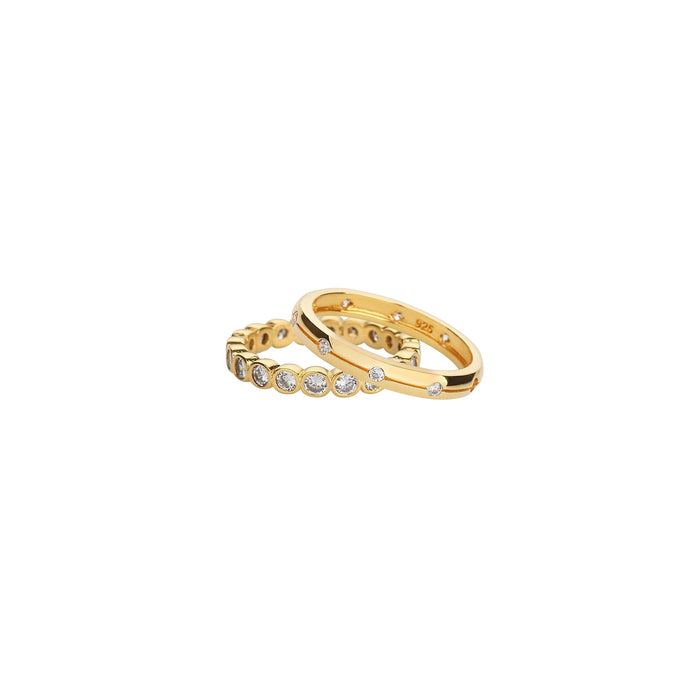 Shining Elegance Ring Duo Set