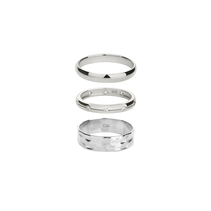 Sleek and Chic Ring Set