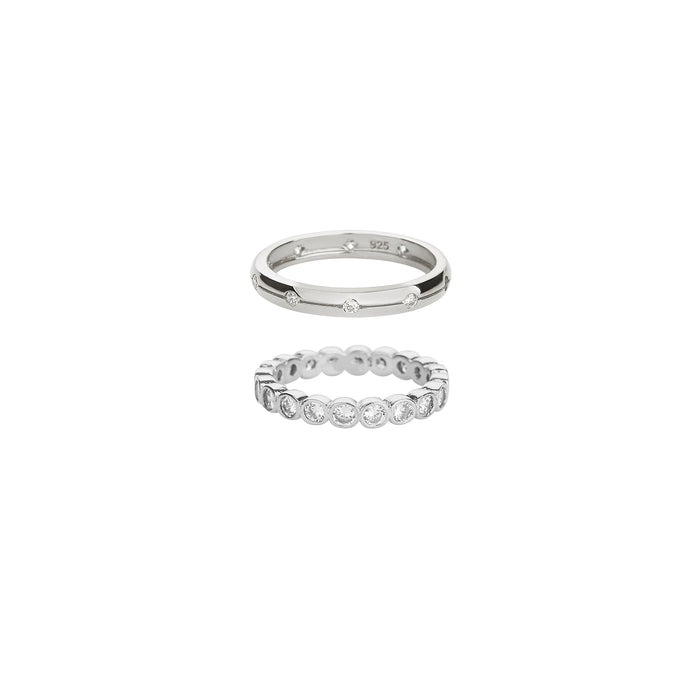 Shining Elegance Ring Duo Set
