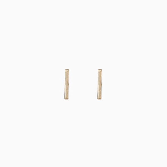 Thin Bar Stud Earrings