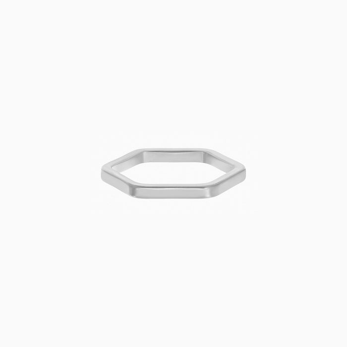 Thin Hexagon Ring