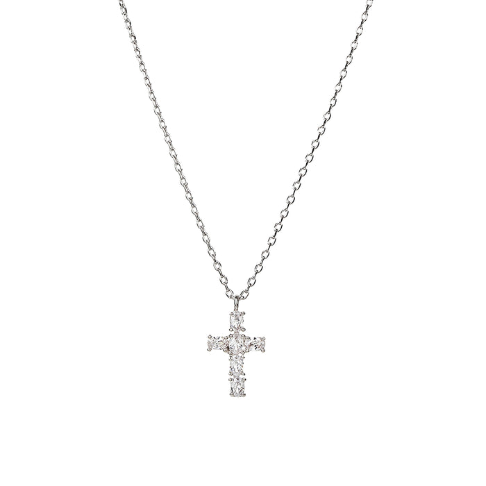 Evelina Crystal Cross Necklace