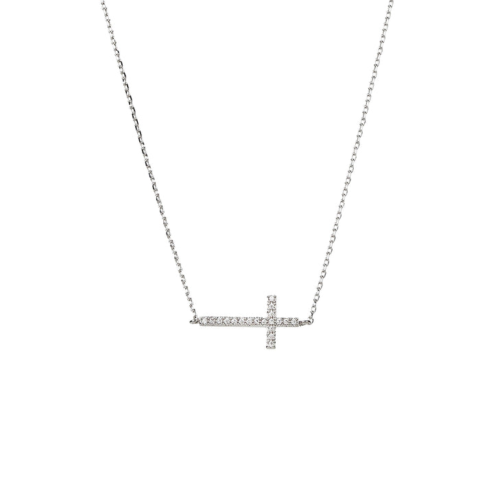 Elowen Horizontal Cross Necklace