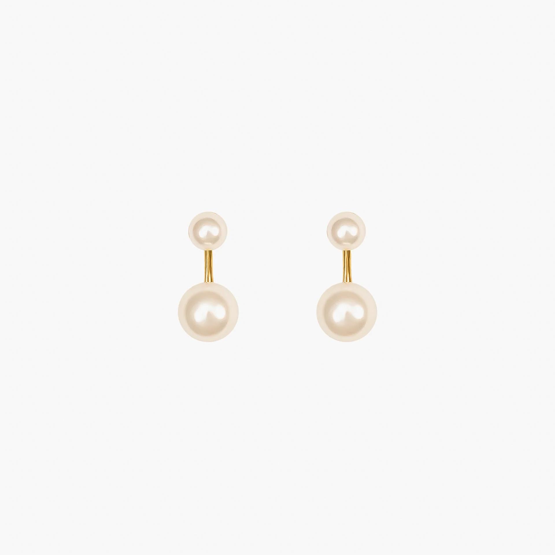 14K Gold & Pearl Earring Jackets – Geralyn Sheridan Designs