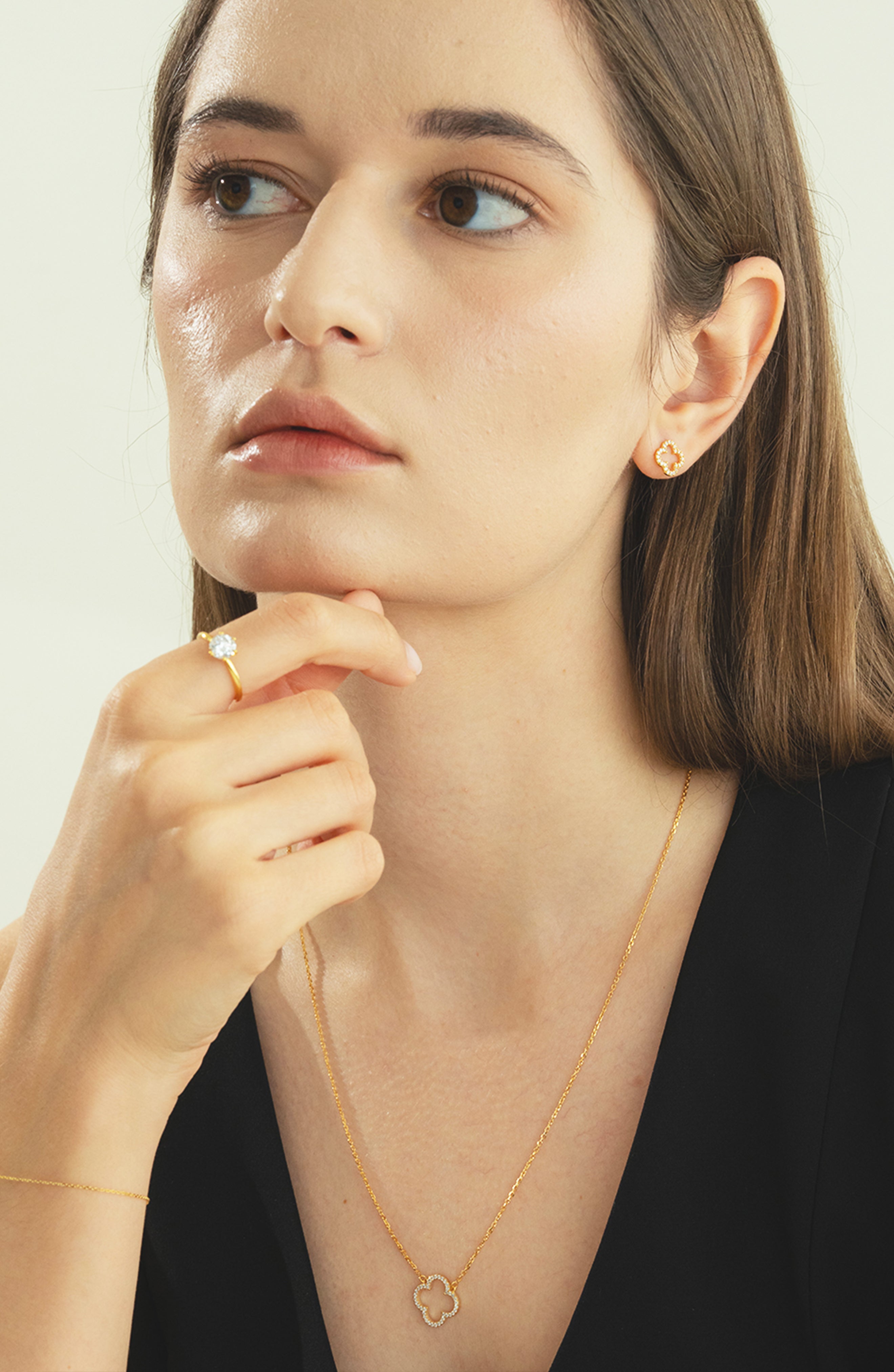 Aria Clover Necklace – Bearfruit Jewelry