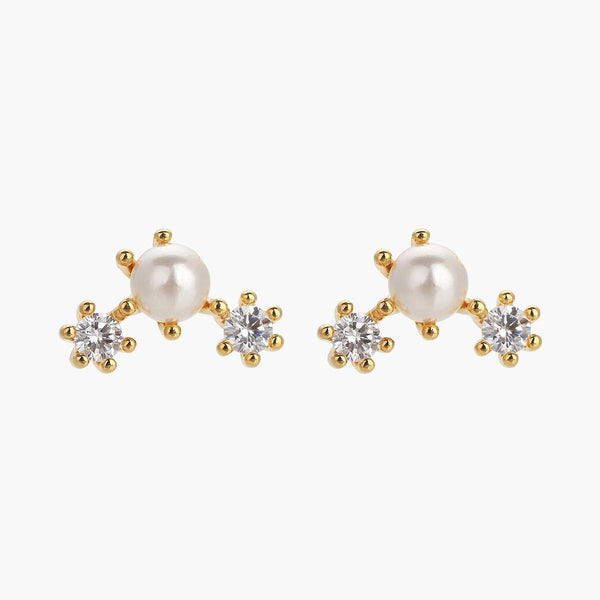 Dawn Pearl Stud Earrings