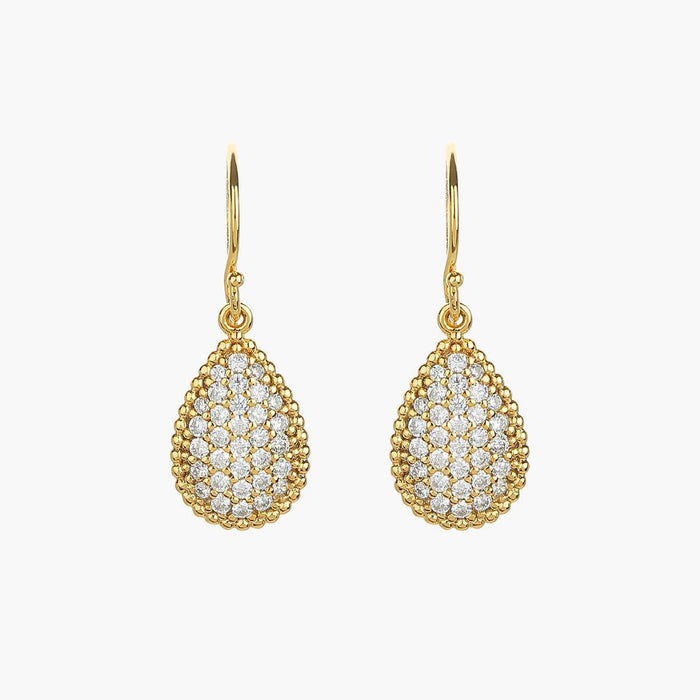 Leah Crystal Teardrop Earrings