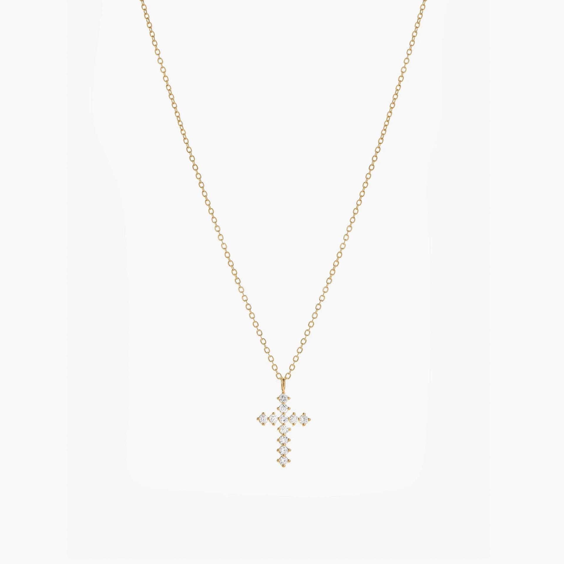 Cross Heart Necklace 1/20 ct tw Diamonds Sterling Silver | Kay