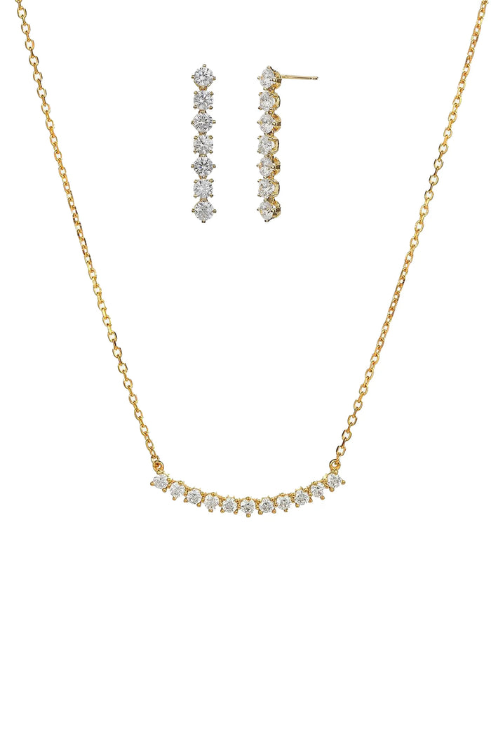 Josephine Tennis Necklace & Earrings Set