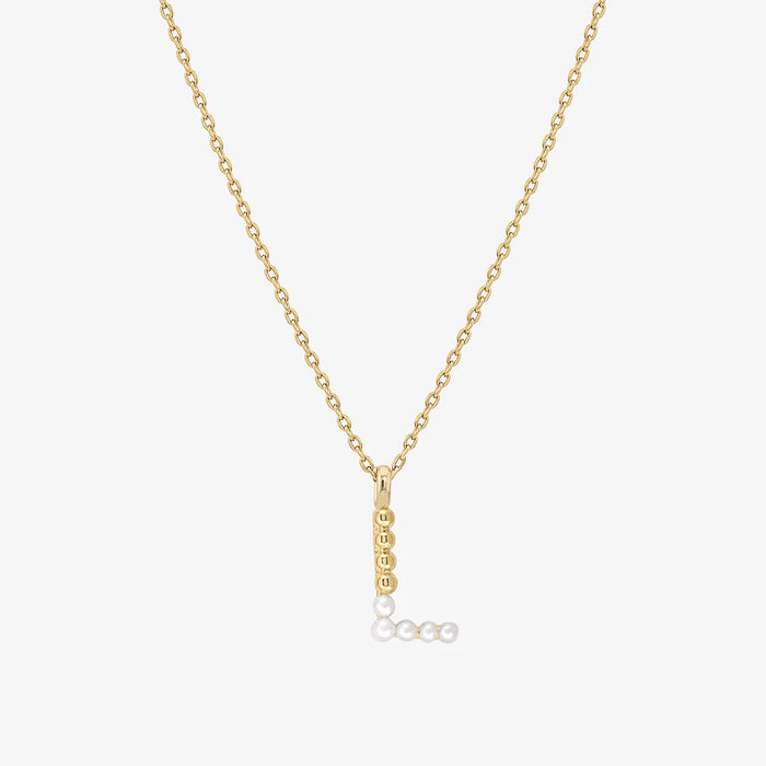 Pearl Initial Necklace