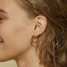 April Double Hoop Earrings