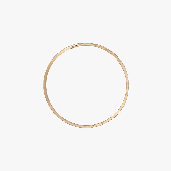 Hammered Clamp Bangle Bracelet