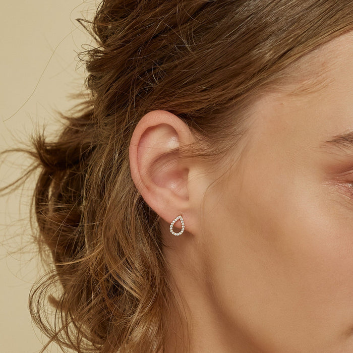 Livia Teardrop Stud Earrings
